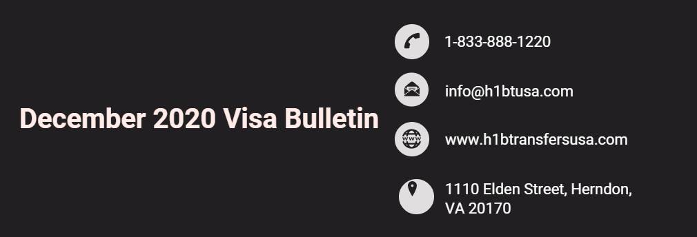 December 2020 Visa Bulletin