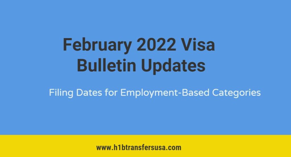 February 2022 Visa Bulletin